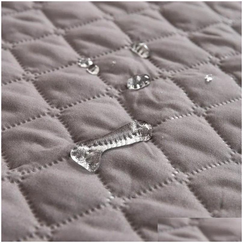 Kennels Pens Waterproof Dog Sofa Couch Er Pet Bed Blanket Mat Pad With Neck Pillow Washable Cat Calming Nest For Travel Indoor Home 24 Ot5Ms
