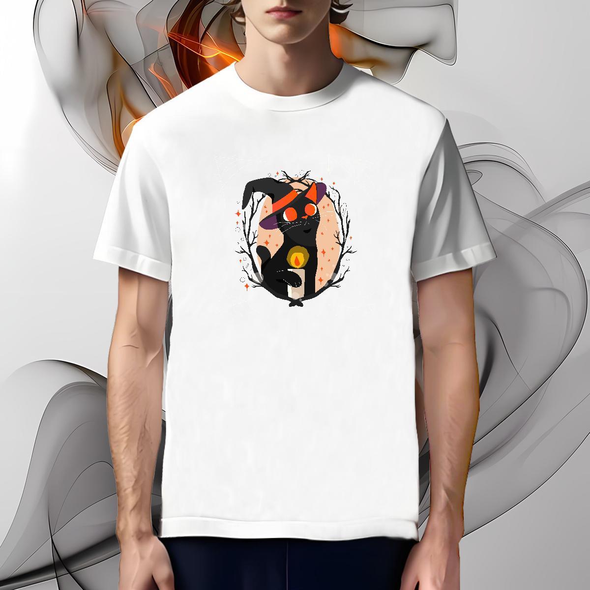 Comfortable T shirt cat Pure Cotton Casual Beach Customized Print 230g 100% Cotton Men Tops Tees Fashion Design Tee Shirt