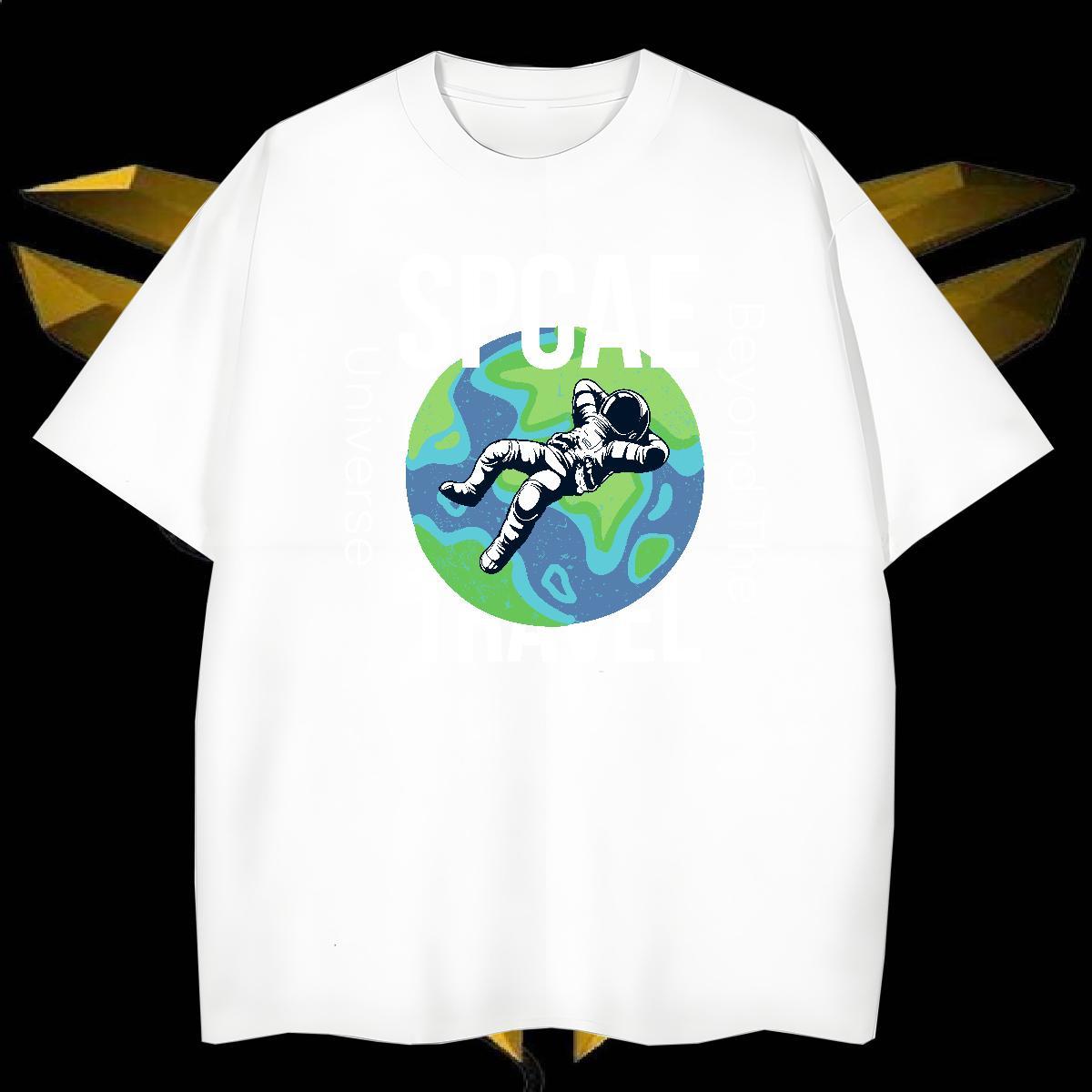 T-Shirts 230g Cotton universe Street Casual Crew Neck Breathable Anime Men Tees 2024 Designer High Quality Tee Shirt