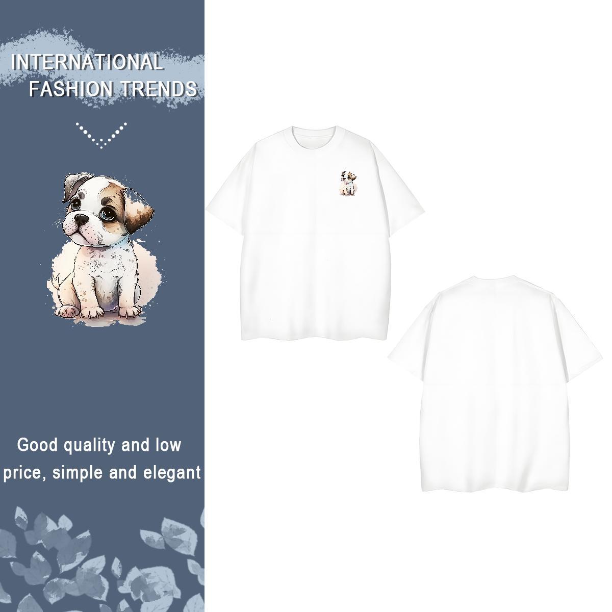 T Shirts Men 100% Cotton 230g Casual O-Neck Short Sleeve Plus Size Custom Men Tops Tees New Designer Loose Fit Top Tees