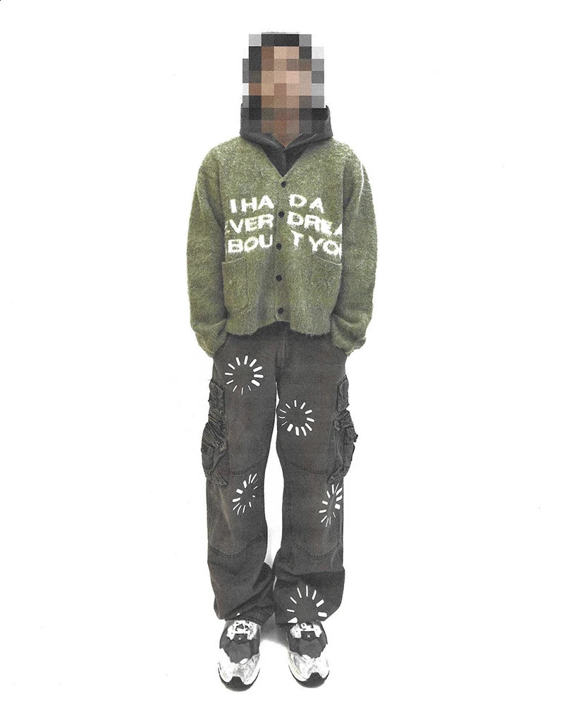 Y2k clothes Harajuku Sweater Hip Hop Streetwear Letter Cute Casual Sweater Winter Sweater Knit Sweater Hip Hop Streetwear 240813