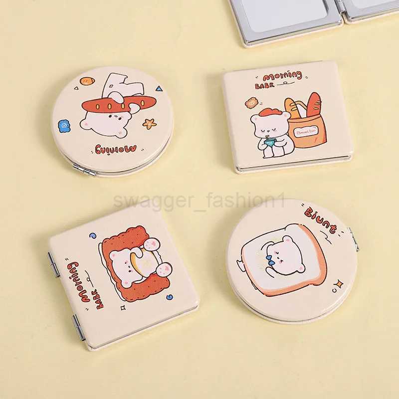 1pc Mini Makeup Compact cartoon Mirror Portable Two-side Folding Make Up Mirror Women Cosmetic Mirrors for GiftXJ240813