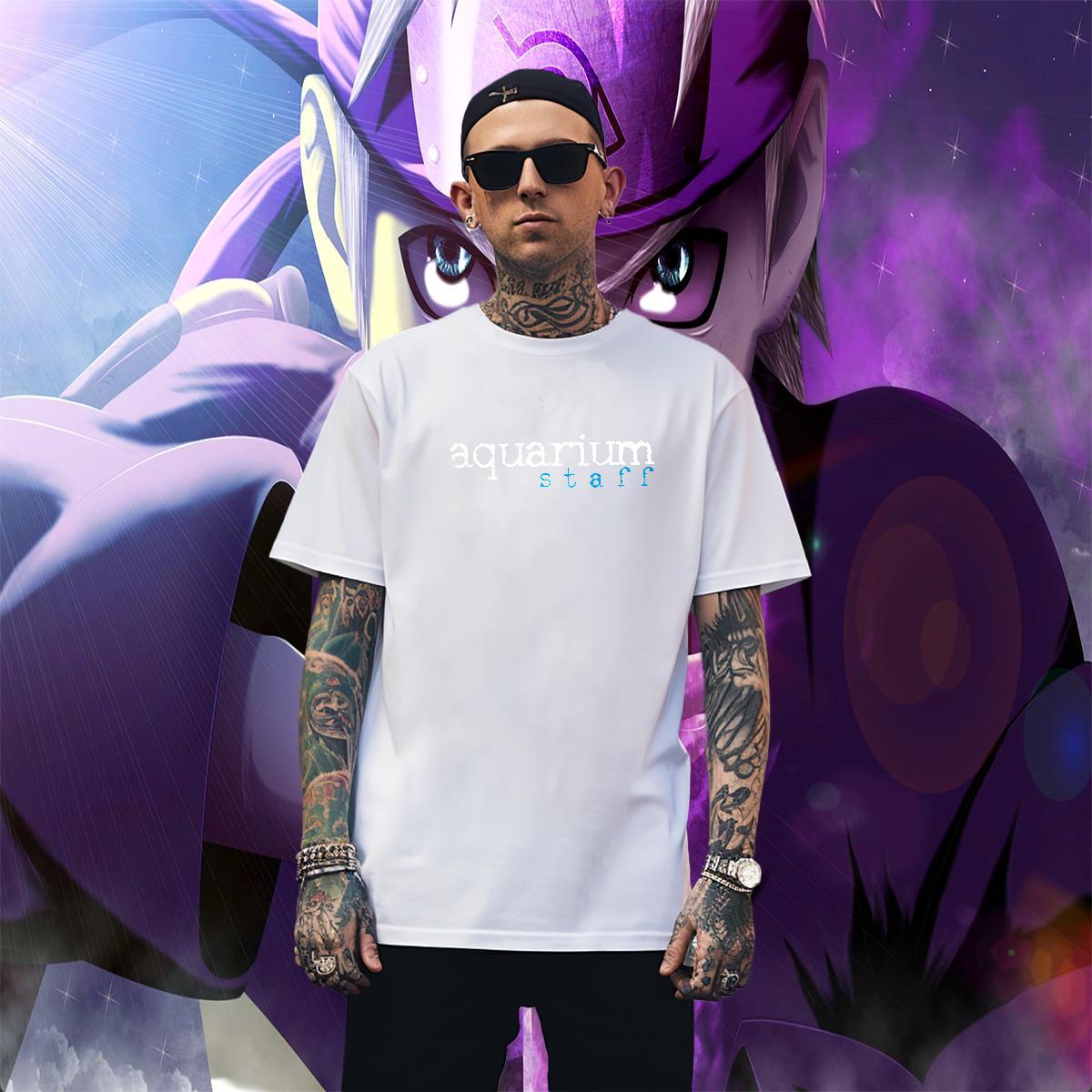 Designer letter Men T Shirts Anime Printing Street Men Clothes T-Shirt 230g 100% Cotton New Round Neck Short Sleeve DIY Printed Polos