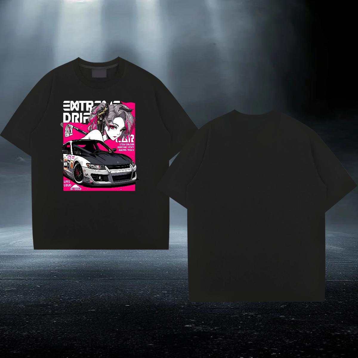 Cool Mens Tshirts Sports Casual 230g 100% Cotton Custom Printing Breathable Short Sleeve car T Shirts Men Casual New Tees Shirts