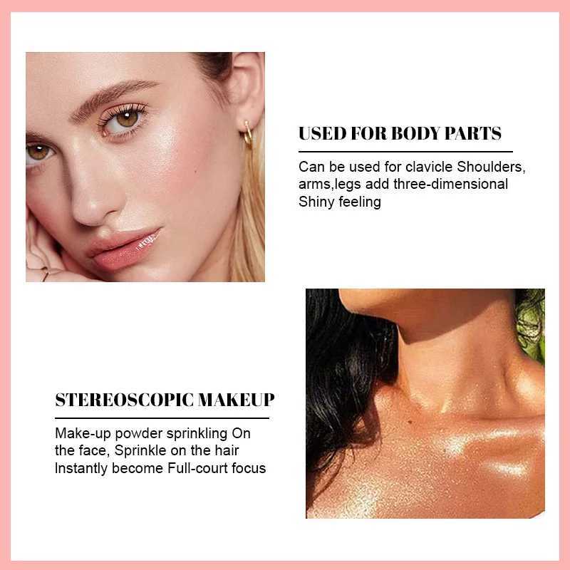 Fairy Highlander Powder Moonlight Polvo De Hadas Flash Micro Light Contour Shadow Illuminator Female Facial Body Flash Makeup W240812