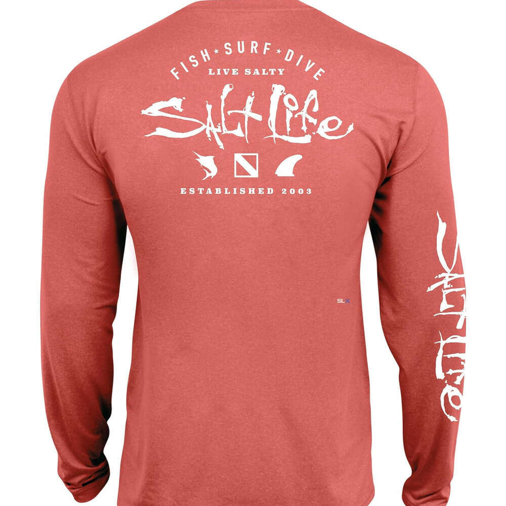 Long Sleeve Shirts For Men Sweatshirt Salt Life Waterman Trifecta Performance Pocket Graphic Tee T Shirt Streetwear Casual Tops Clothes sweatshirts