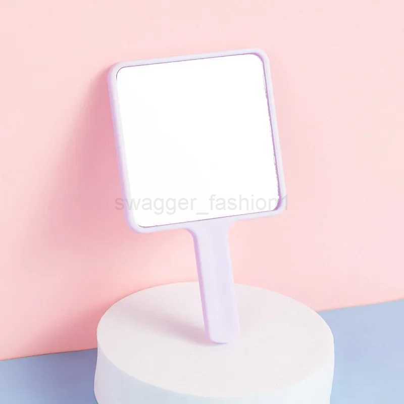 Extension Handheld Makeup Mirror Square Makeup Vanity Mirror with Handle Hand Mirror SPA Salon Compact MirrorsXJ240813