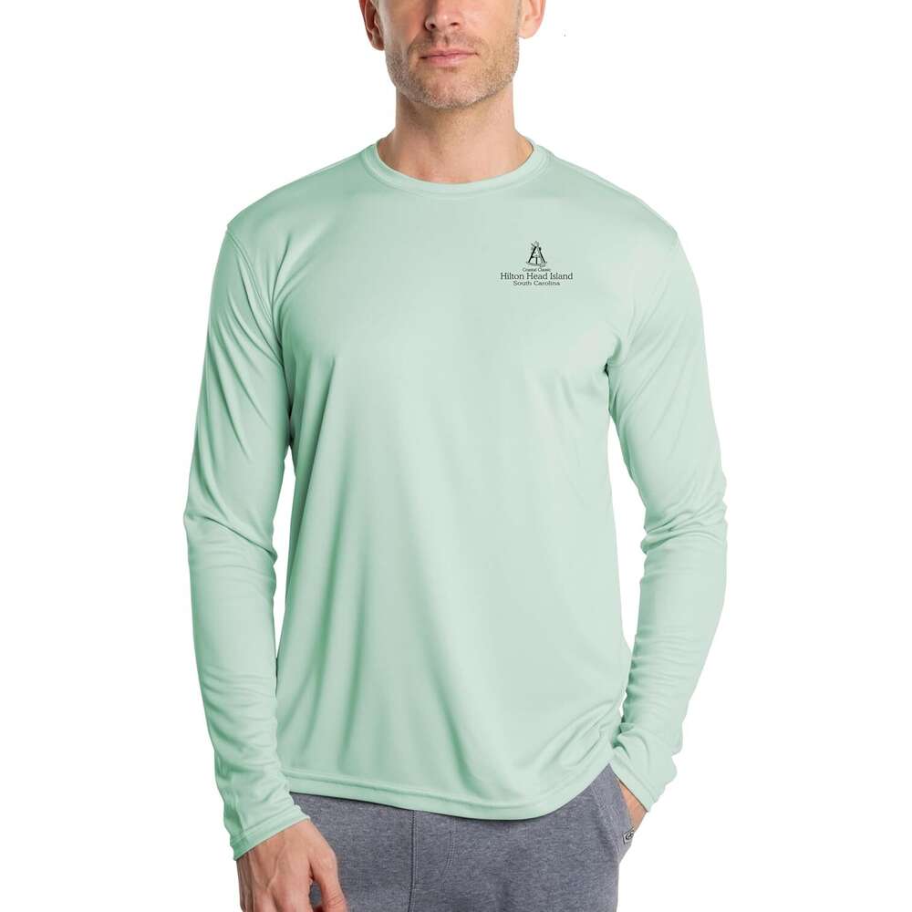 Long Sleeve Shirts For Men Sweatshirt Coastal Classics Hilton Head Nautical Chart T-Shirt T Shirt Graphic Tee Streetwear Casual Tops Clothes sweatshir