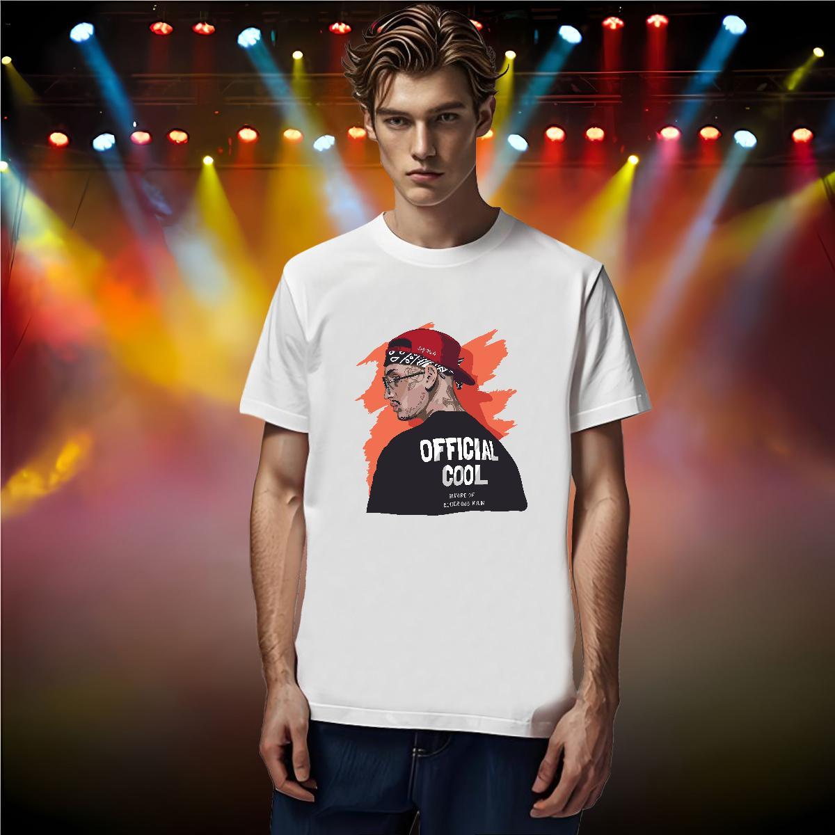 Mens T Shirts 230g 100% Cotton portrait Street Casual Pure Cotton Custom Cartoon Men Tshirts Wholesale Brand Clothings