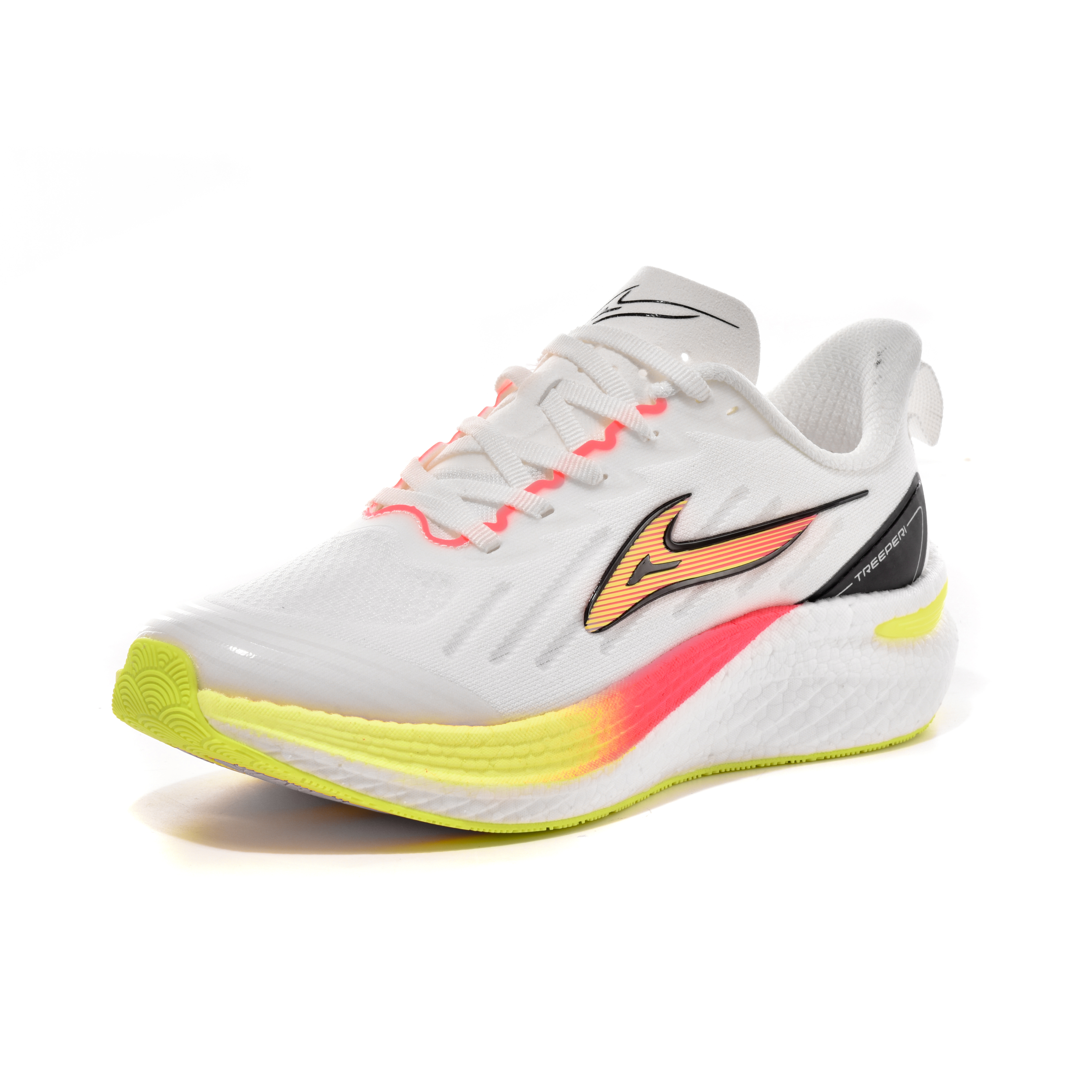 TREEPERI Wave Maker Carbon fibre Speed Running Shoes men white blue designer shoes women peach green yellow outdoor sneakers mens womens athletic trai
