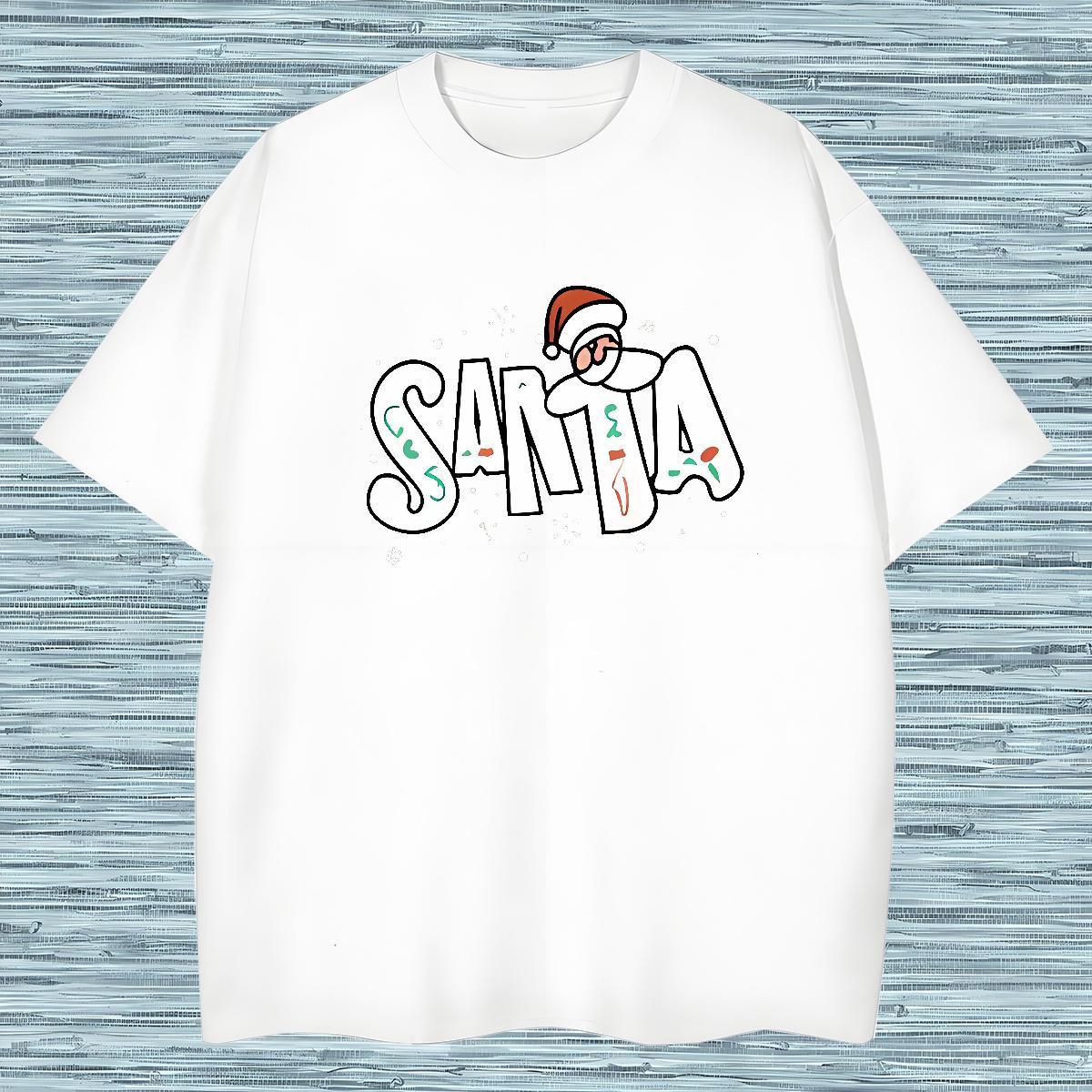 High Quality T-Shirts Christmas O Neck Short Sleeves Sport Graphic 230g Cotton Tshirts Designer Tops Tees