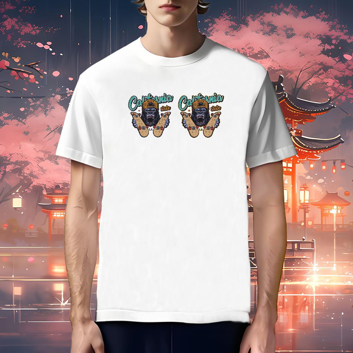 Designer T-Shirts for Men chimpanzee Breathable Crew Neck Street Casual Customized 230g 100% Cotton Men Tees Fashion Casual Top Tees