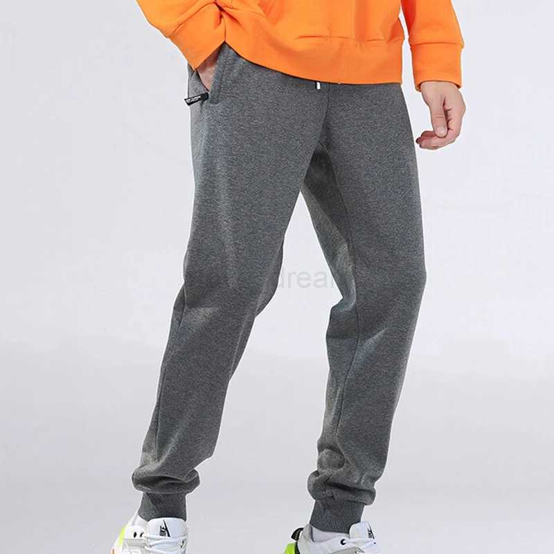 2023 Mens Winter Lamb Wool Thickened Warm Sportswear Mens New Casual Drawstring Jogging Pants Mens High-Quality Cotton PantsXJ240813