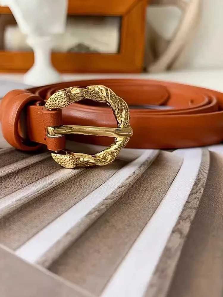Fashionable womens cow split style belt retro pin buckle belt pants office womens clothing accessories casual belt W240807