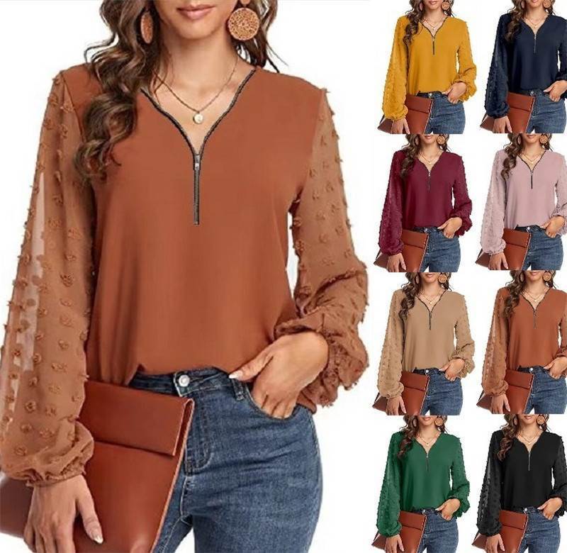 S-2XL Plus size Blouse Women Casual Top Loose ladies Shirts