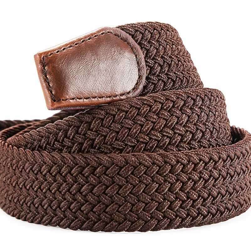 Elastic woven canvas strap golf strap womens mens jeans W240807
