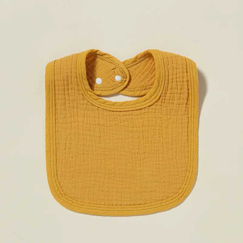 Bibs Burp Cloths Cotton Gauze Baby Bibs Autumn New Solid Color Infant Bib Newborn Burp Cloths for Kids Boy Girl Spring Soft Feeding Saliva TowelL4812