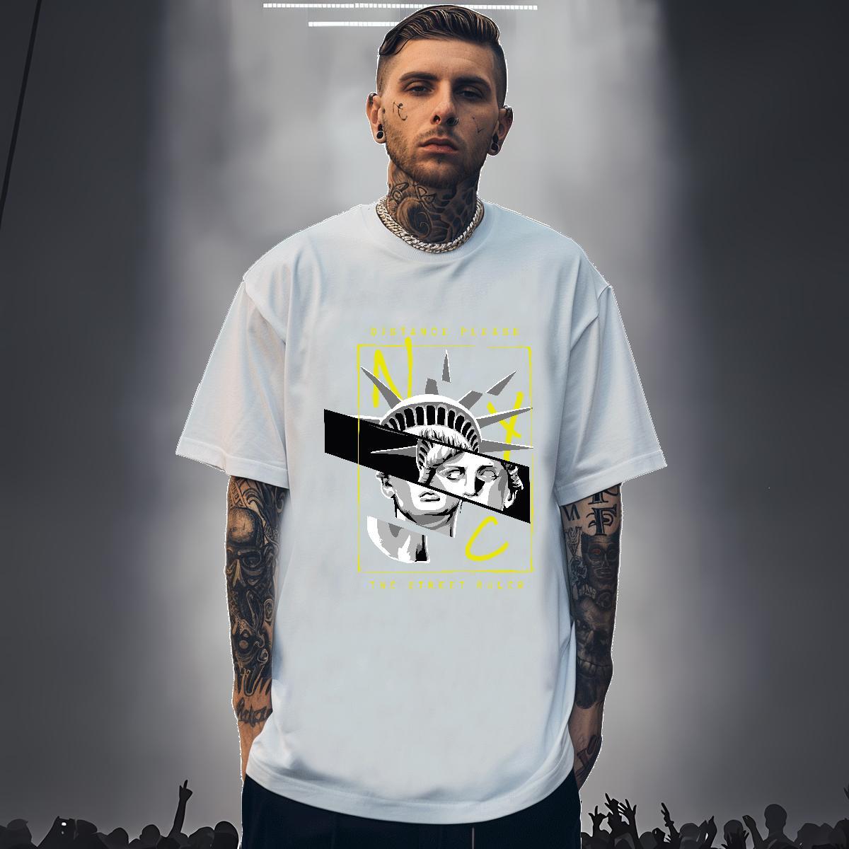 Man T Shirts 230g 100% Cotton portrait Home Outdoor Short Sleeve O-Neck DIY Anime Men Tops Tees Factory Direct Designer Clothings