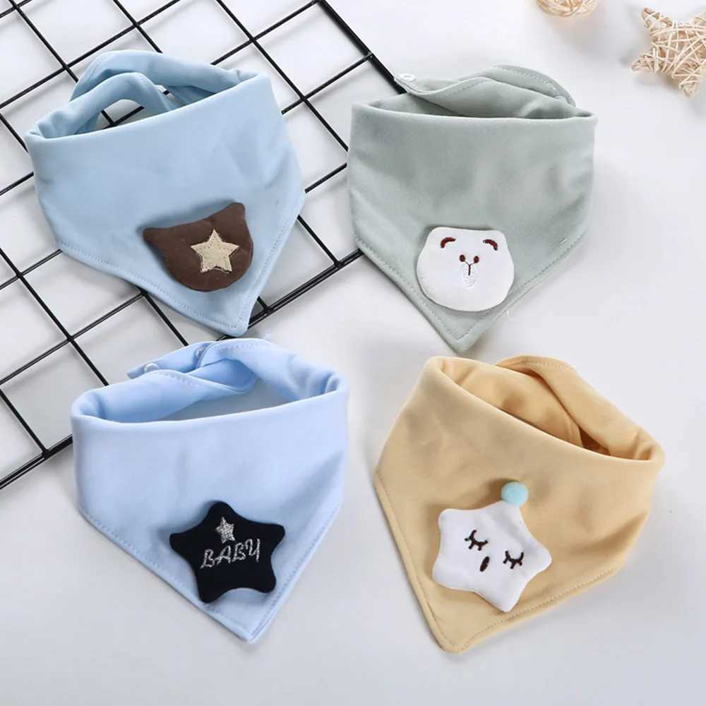 Bibs Burp Cloths 4 pieces/lot Baby Bibs Drooling Cotton Baby Scarf Burp Cloth Bandana Bibs Newborn Baby Boy Infant Girl Toddler Stuff AccessoriesL4812