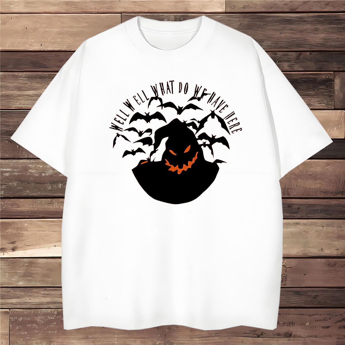 T shirt 230g Pure Cotton halloween Street Wear O Neck Short Sleeves Custom Anime Men Clothes T-Shirt Fashion Design Soft Tops Tees
