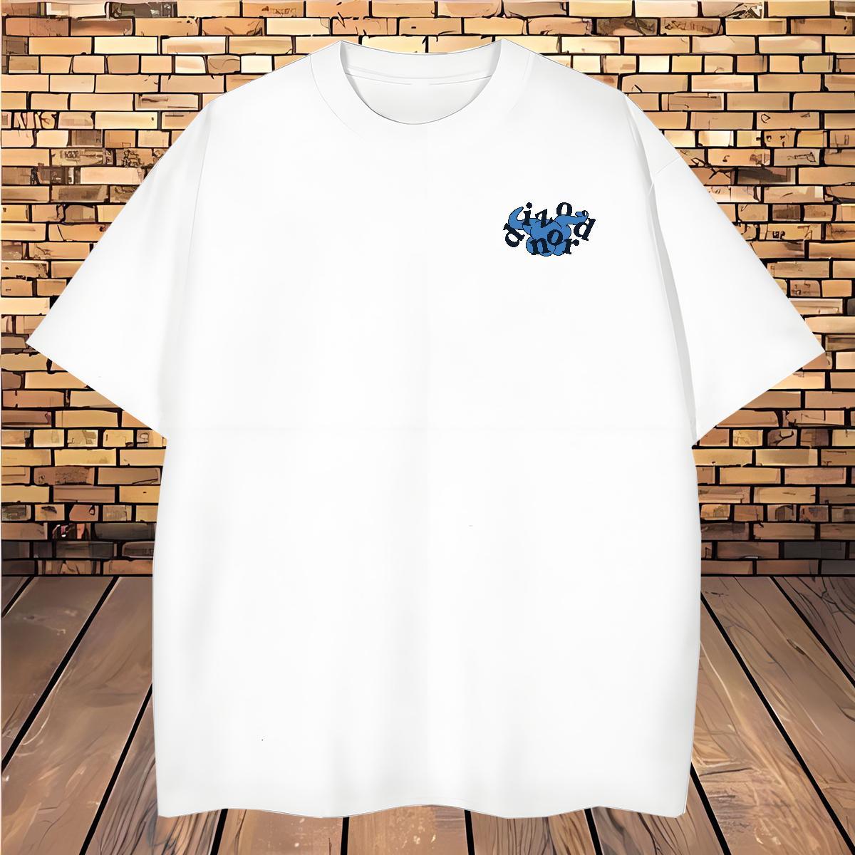 Loose Fit letter T-Shirts for Men High Street Hip Hop Tshirts 230g Pure Cotton Classic Breathable Soft DIY Printed Tee Shirt
