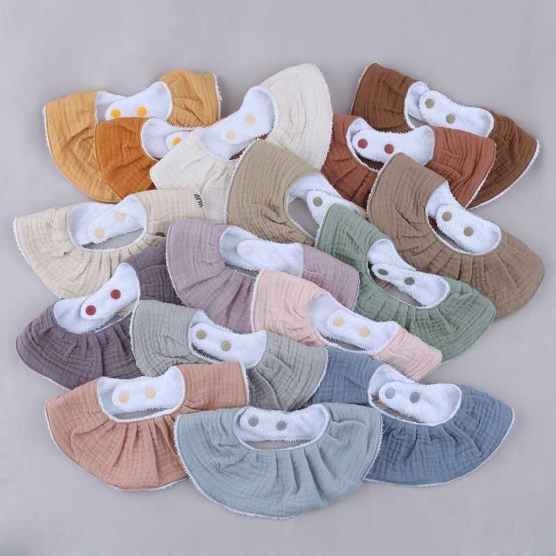 Bibs Burp Cloths Baby Feeding Drool Bib Collar Decoration Saliva Towel Soft Cotton Scarf Burp Cloth for Newborn Toddler G99CL4812