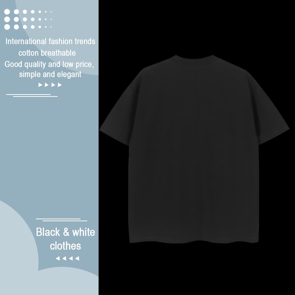 Fashion New Mens Tshirts cat High Street Hip Hop 230g 100% Cotton Tee Shirt Short Sleeve O-Neck TOP Quality T-Shirts Oversized