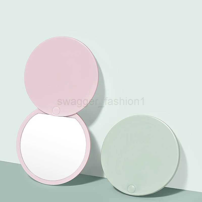 1Pcs Small Mirror Portable Folding Make-Up Mirror Creative Mini Mirror Sliding Cover Handheld Mini Pocket Mirror Makeup MirrorXJ240813