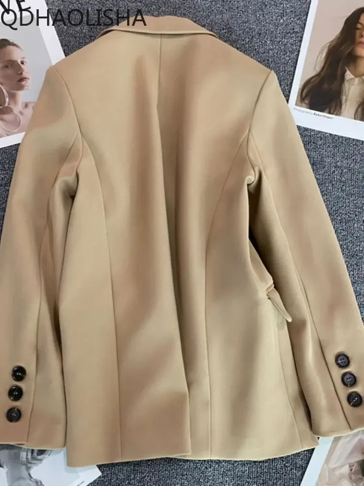 2024 Spring Autumn Temperament Commuting Blazer Women Advanced Sensible Fried Street Suit Top Coats Jacket Women Clothing 240813