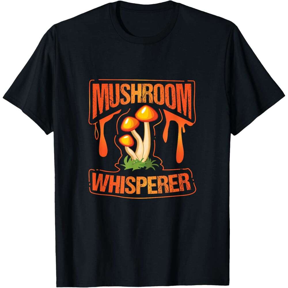 25ss Casual T shirt for Mens Mushroom Whisperer Funny Wild Mushroom Fungi Gift T-Shirt Shirts Tshirt Graphic Tee Tops Clothes Short sleeve Free shippi