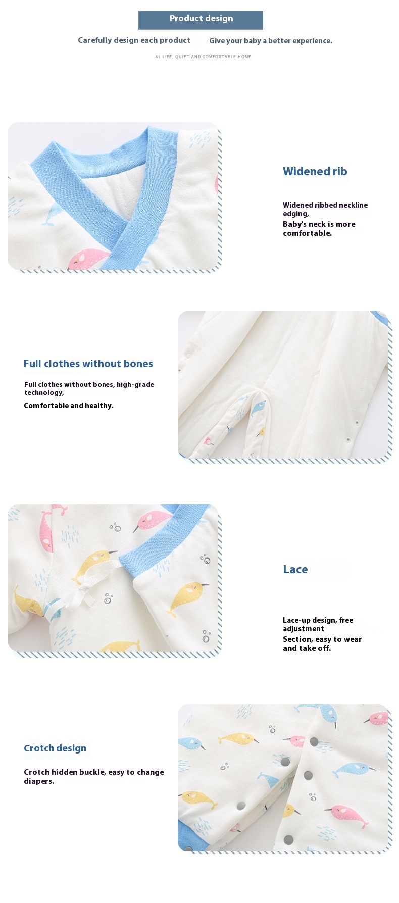 Baby cotton jumpsuit Autumn and winter baby winter monk clothes Thin cotton husky clothes for newborns plus cotton boneless butterfly clothes