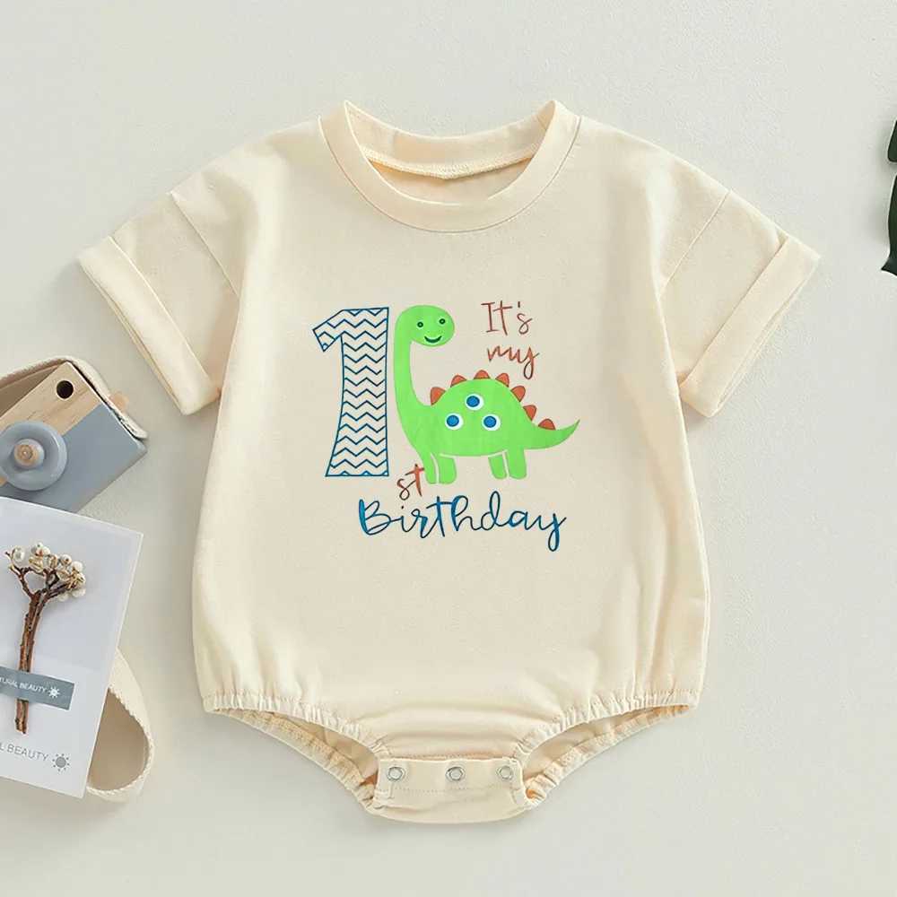 This is my first time printing baby boy bubble jumpsuit short sleeved oversized bubble bodysuit birthday party baby costume W240812