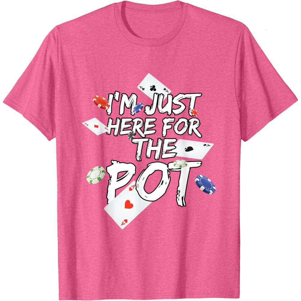 25ss Casual T shirt for Mens I'm Just Here For The Pot Poker Lovers Funny Gift T-Shirt Shirts Tshirt Graphic Tee Tops Clothes Short sleeve Free s