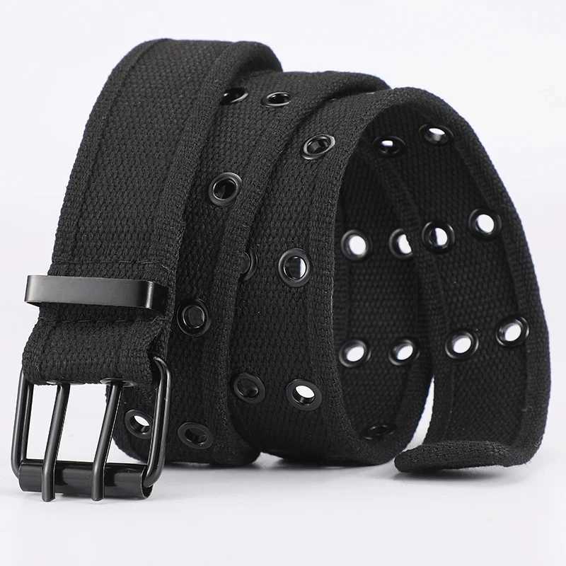 Mens waist belt military canvas nylon webbing tactical belt fashionable casual designer unisex belt high-quality sports belt W240807