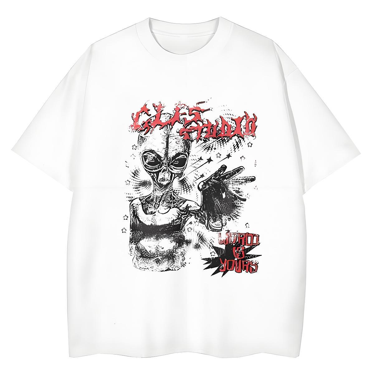 Comfortable Men Clothes T-Shirt Casual 100% Cotton 230g Custom Anime Breathable Crew Neck ET T-Shirts for Men Stylist Tops Shirt
