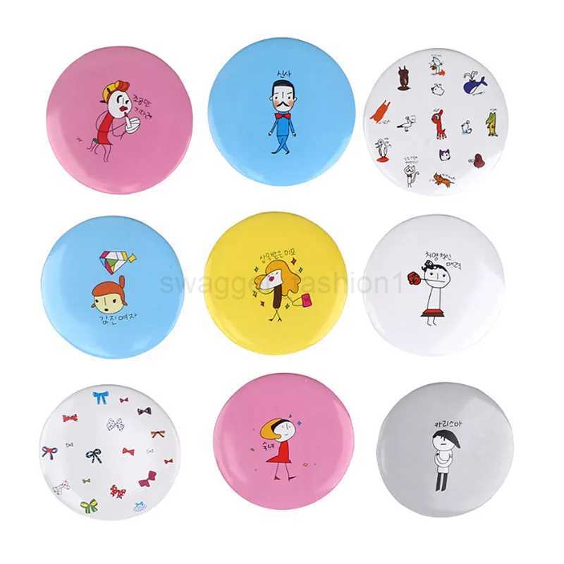 1pc Makeup Mirror Portable Hand Mini Make Up Mirror Travel Round Pocket Cosmetic Mirror Portable Beauty Makeup Tools AccessoriesXJ240813
