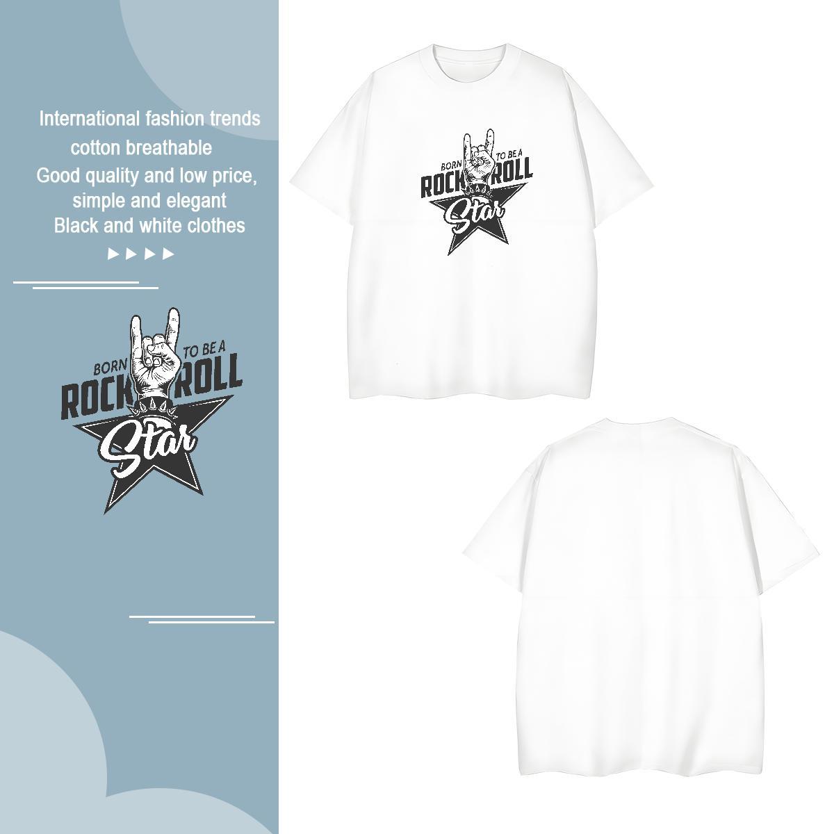 T shirt 100% Cotton 230g hands Casual Breathable Soft DIY Logo Oversized Tshirts Fashion New Unisex Clothes