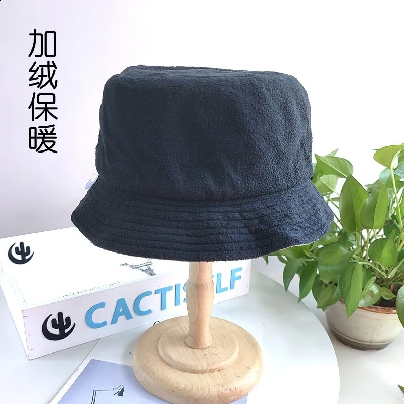 Adult winter warm wool bucket hat womens outdoor refrigerated Panama mens largesized fisherman 5862cm 6364cm 240812