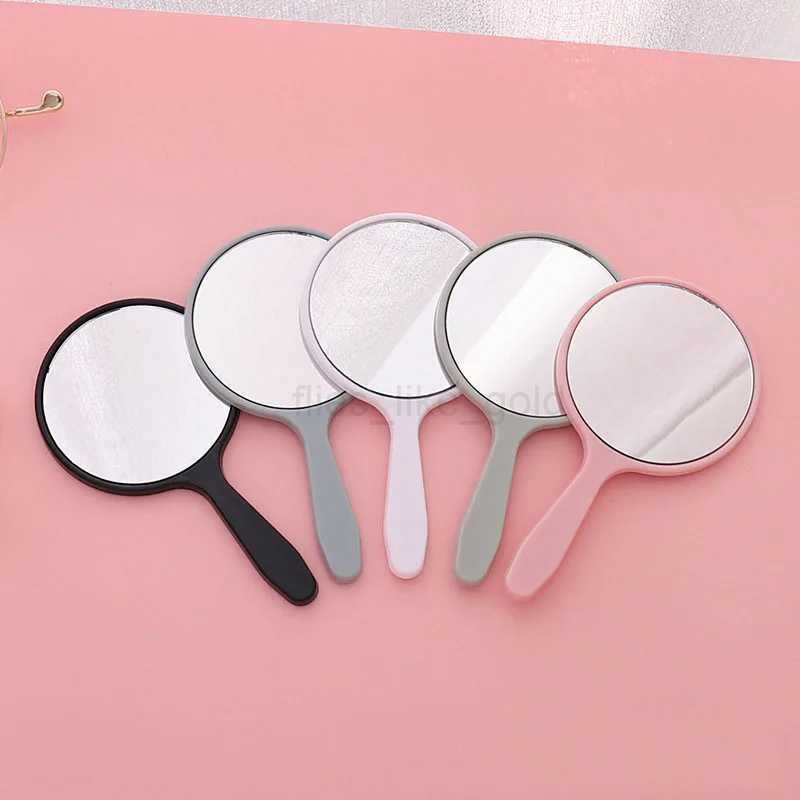 Handheld makeup mirror circular makeup mirror with handheld makeup mirror W240813