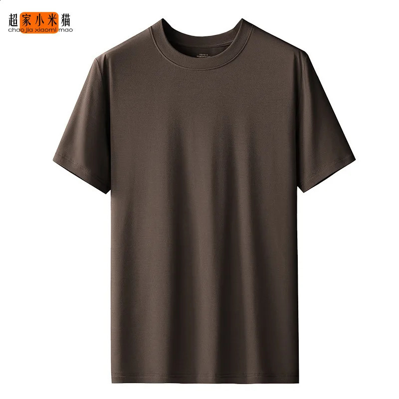 chaojia mao 60S Modal Spring and Summer Short Sleeves T-shirt Mens Outerwear Bottoming Shirt men clothing tshirt 240812