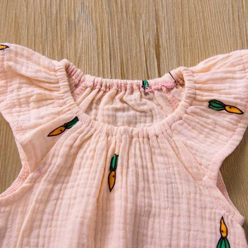 Summer newborn baby jumpsuit fine cotton and linen baby jumpsuit Playsuit jumpsuit fashionable baby clothing W240812