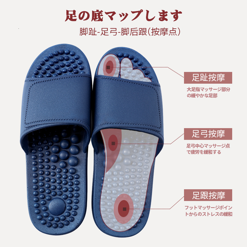 New men's massage slippers foot acupoints bathroom shower anti slip finger pressure board foot therapy sandals men's summer cool slippers
