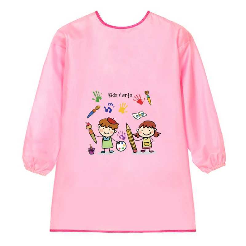 Bibs Burp Cloths New Baby Boy Girl Feeding Bibs Long Sleeve Apron Waterproof for Kids School Painting Drawing Children DIY Art Scraft Smock 1-12TL4812