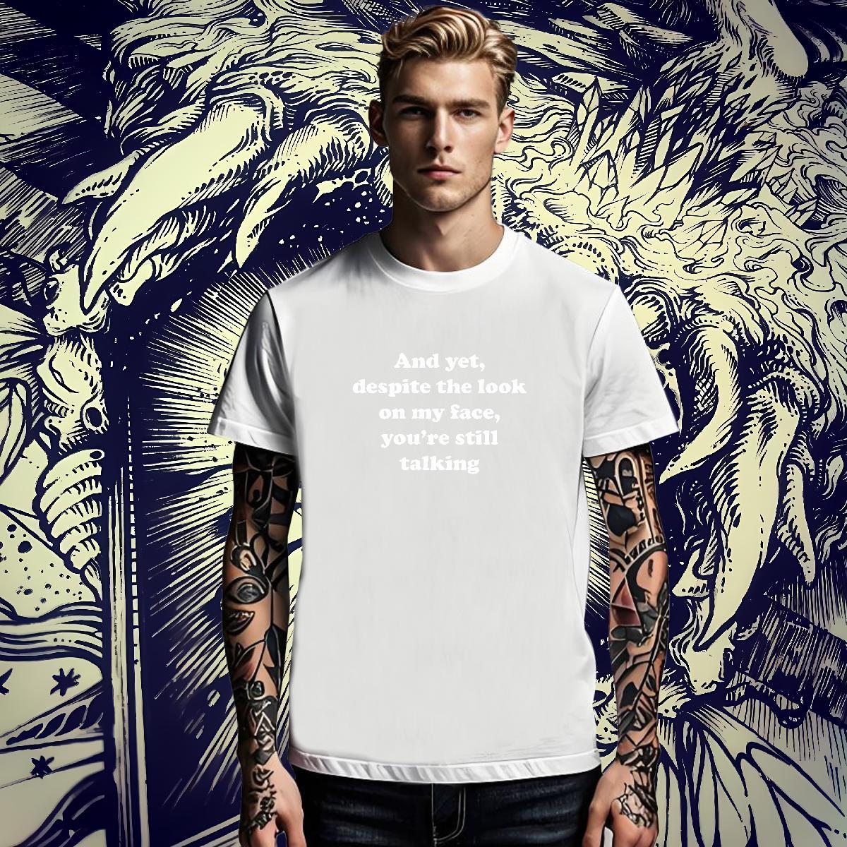 Loose Fit Mens Tshirts Spring Summer 230g Cotton Graphic Short Sleeve O-Neck letter T-Shirts Fashion Polos