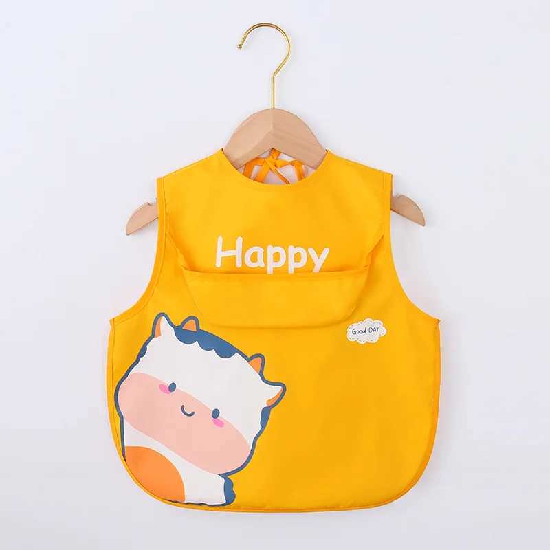 Bibs Burp Cloths Baby Apron Bibs Toddler Short And Long Sleeve Scarf Waterproof Art Smock Feeding Bib Infant Boys Girls Kids Burp Cloth BandanaL4812