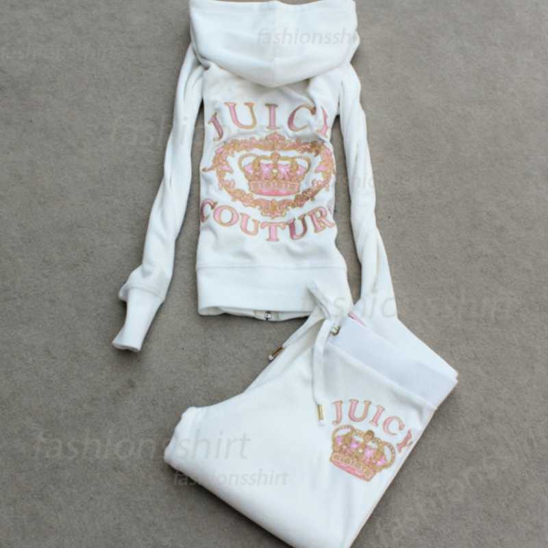 Women's Tracksuits Womens Tracksuits Y2K Tracksuits Womens Clothing Two Piece Set Velour Track Suit Women Juicy Velvet Tracksuit Hooded Sweatshirt and Pants Set