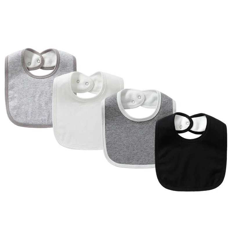 Bibs Burp Cloths New Winter Waterproof Thickened Baby Bibs Infants Solid Cotton Feeding Saliva Towel Newborn Toddler Soft Burp Cloth For Kid BibL4812