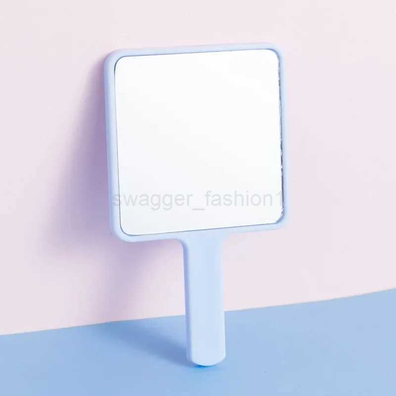 Extension Handheld Makeup Mirror Square Makeup Vanity Mirror with Handle Hand Mirror SPA Salon Compact MirrorsXJ240813