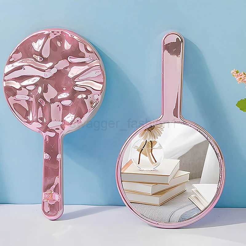 Portable Circular Cosmetic Mirror Mini Hand-Held Desktop Cosmetic Makeup Mirror Travel Portable Women Beauty Mirror For HandbagXJ240813