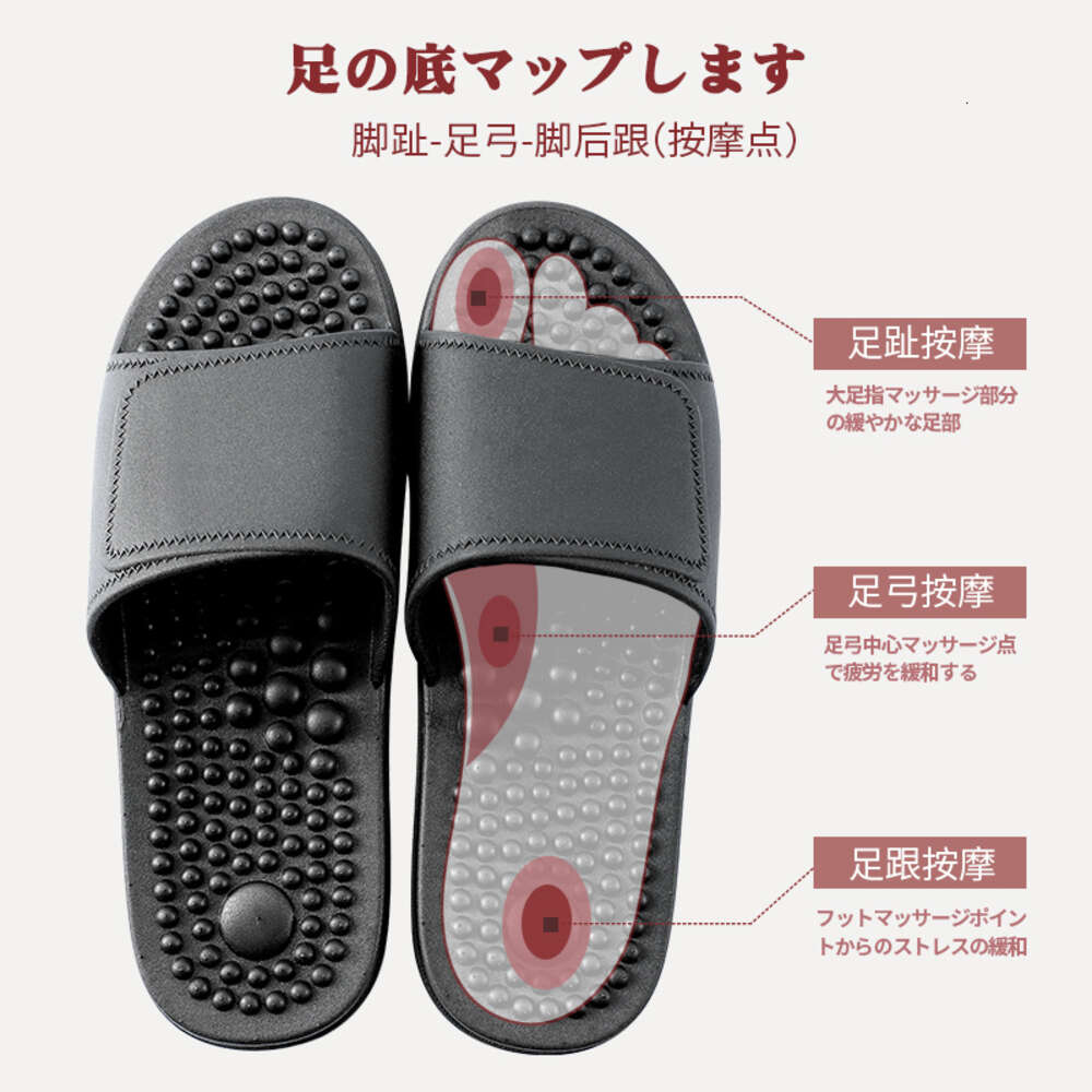 New men's massage slippers foot acupoints bathroom shower anti slip finger pressure board foot therapy sandals men's summer cool slippers
